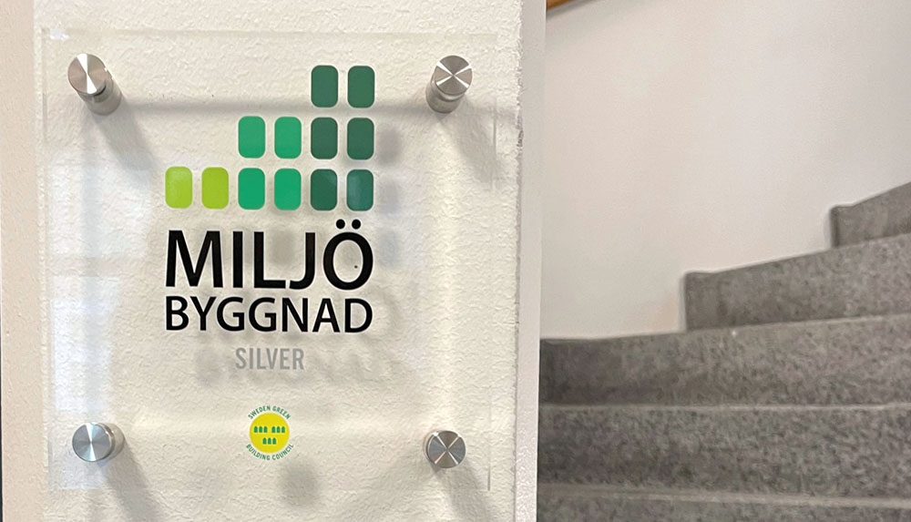 Miljöbyggnad silver