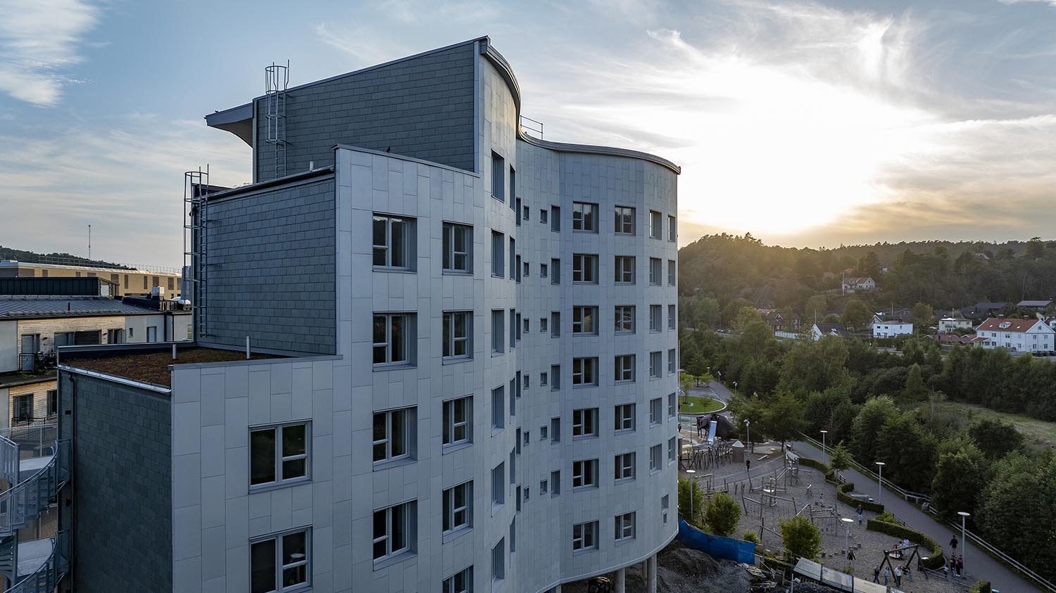 Vågkanten, hus intill Stadsparken